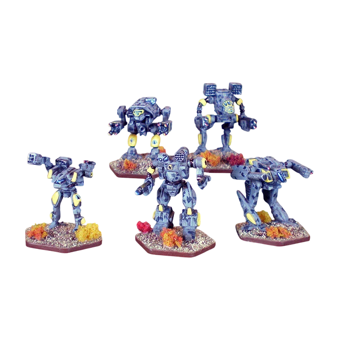 Iron Wind Metals BattleForce Scale Clan Star Pack 1 (Unpainted) (Assembled)