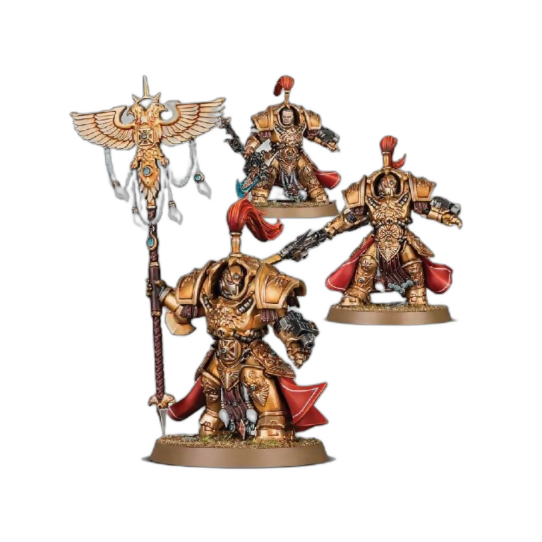 Shield-Captain in Allarus Terminator Armour/Allarus Custodians/Vexilus Praetor in Allarus Terminator Armour (New in Box)