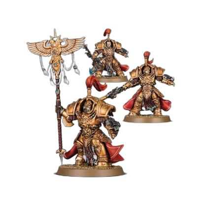 Shield-Captain in Allarus Terminator Armour/Allarus Custodians/Vexilus Praetor in Allarus Terminator Armour (New in Box/Sprue)