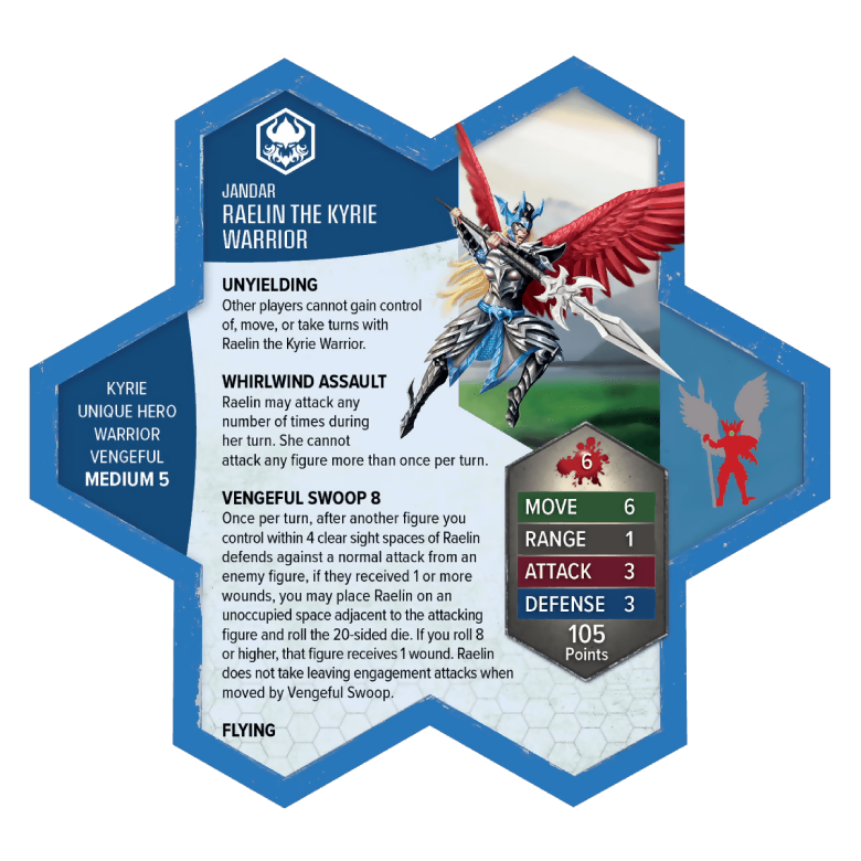 Raelin the Kyrie WarriorvPromo Army Card