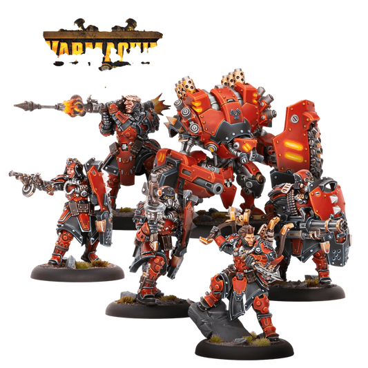 Khador SKS-6 Command Cadre (HIPS) (Custom Painted) (Assembled)