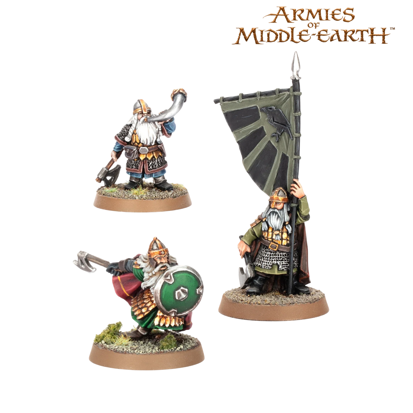 Khazad-dûm™ Dwarven Commanders (Unpainted) (Assembled)