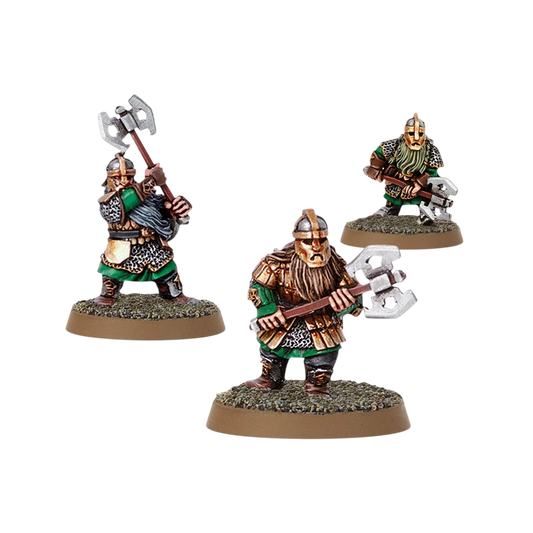 Khazâd Guard 1 (3 Miniatures) (Custom Painted) (Assembled)