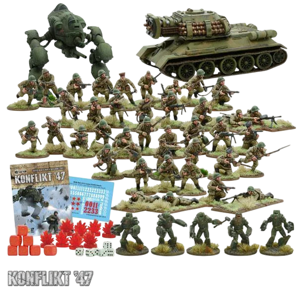 Konflikt '47 Soviet Starter Set (Custom Painted) (Assembled)