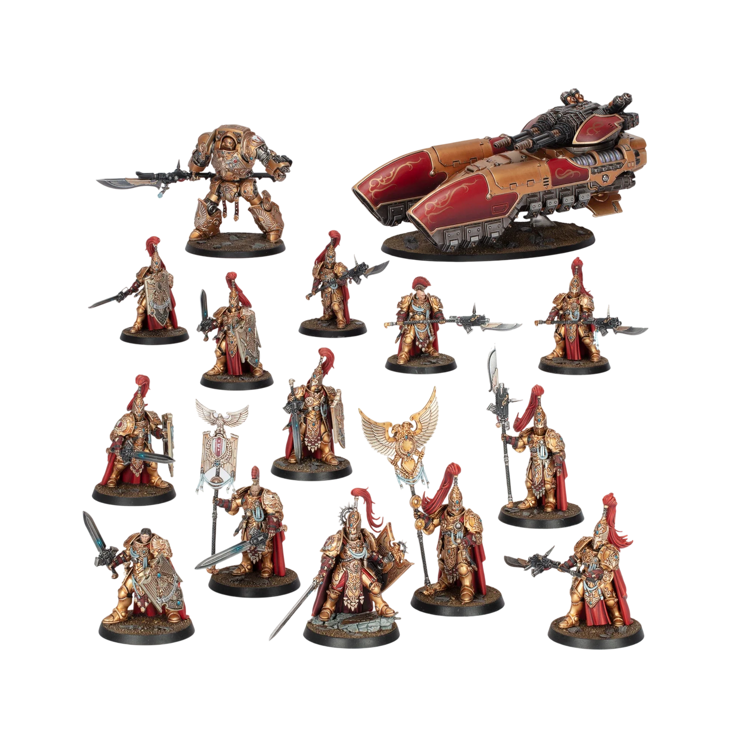 Legio Custodes Battle Group (Unpainted) (Assembled)