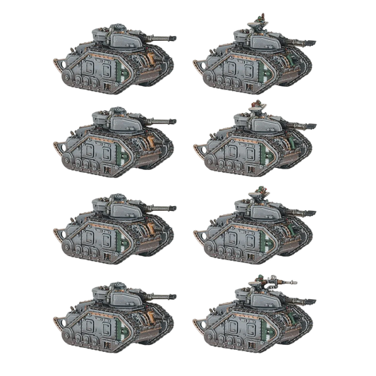 Legions Imperialis: Leman Russ Exterminator and Annihilator Squadron (Custom Painted) (Assembled)