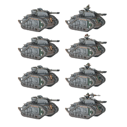 Legions Imperialis: Leman Russ Exterminator and Annihilator Squadron (Custom Painted) (Assembled)