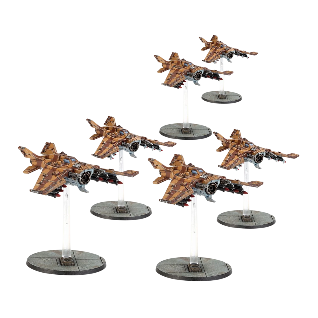 Legions Imperialis: Lightning Fighter Squadron (Custom Painted) (Assembled)