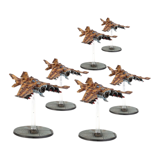 Legions Imperialis: Lightning Fighter Squadron (Custom Painted) (Assembled)