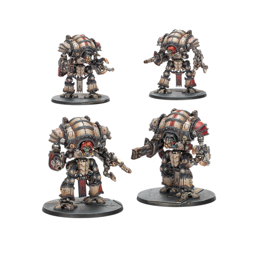Legions Imperialis: Mechanicum Questoris Knights Magaera and Styrix (Custom Painted) (Assembled)