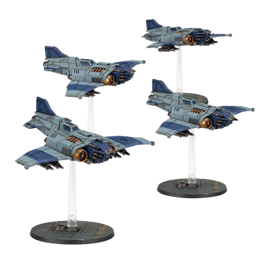 Legions Imperialis: Thunderbolt Fighter Squadron (Unpainted) (Assembled)