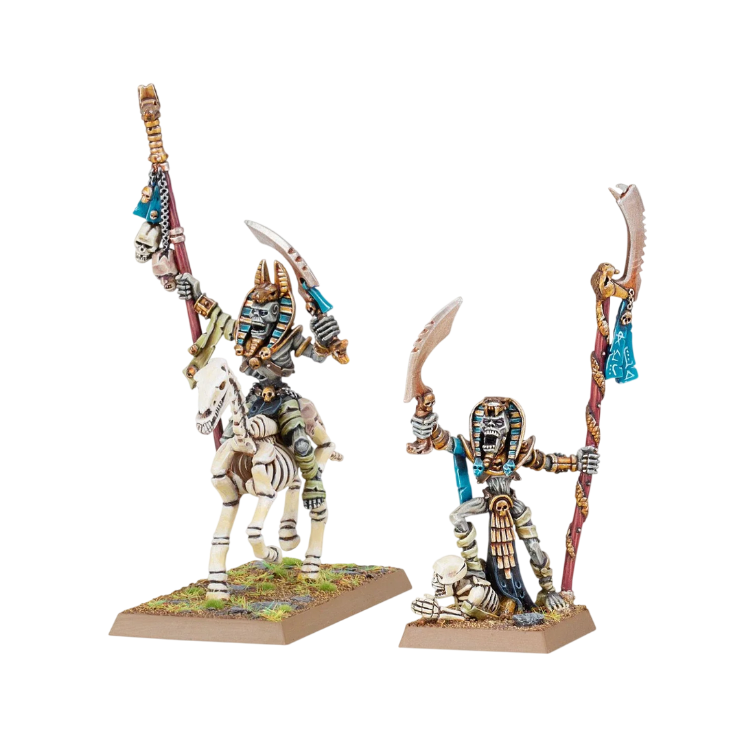 Liche Priest on Foot and Mounted (New on Sprue)
