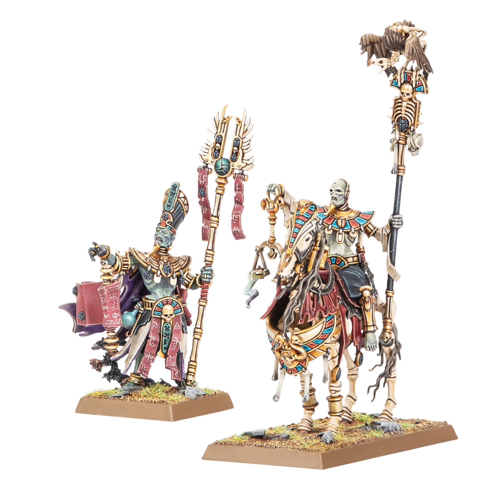 Liche Priests (Unpainted) (Assembled) from Warhammer: The Old World