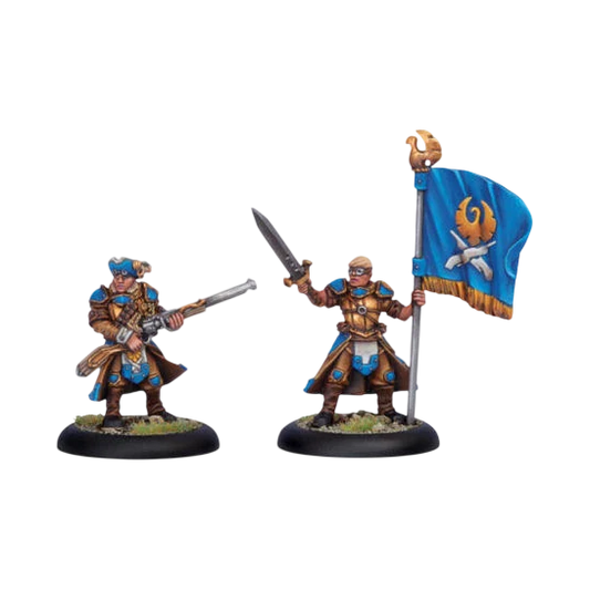 Long Gunner Infantry Officer & Standard (New in Box)