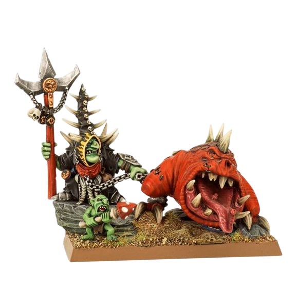 Loonboss with Giant Cave Squig (Custom Painted) (Assembled)