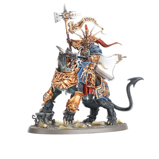 Lord-Celestant on Dracoth (Unpainted) (Assembled)