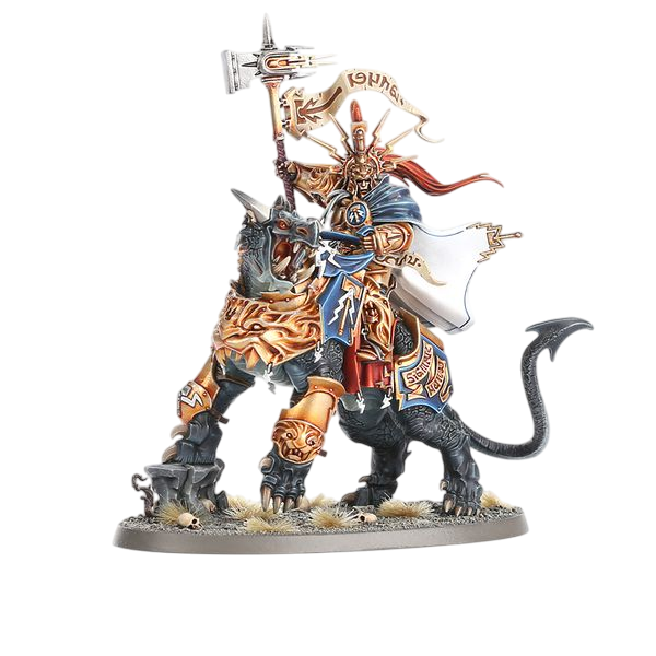 Lord-Celestant on Dracoth (Custom Painted) (Assembled)