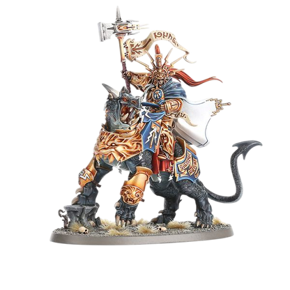 Lord-Celestant on Dracoth (Unpainted) (Assembled)