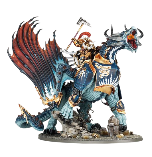 Lord-Celestant on Stardrake (Unpainted) (Assembled)