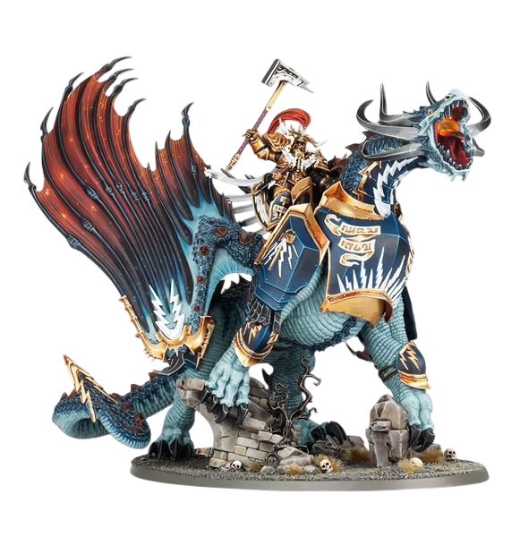 Lord-Celestant on Stardrake (Custom Painted) (Assembled)