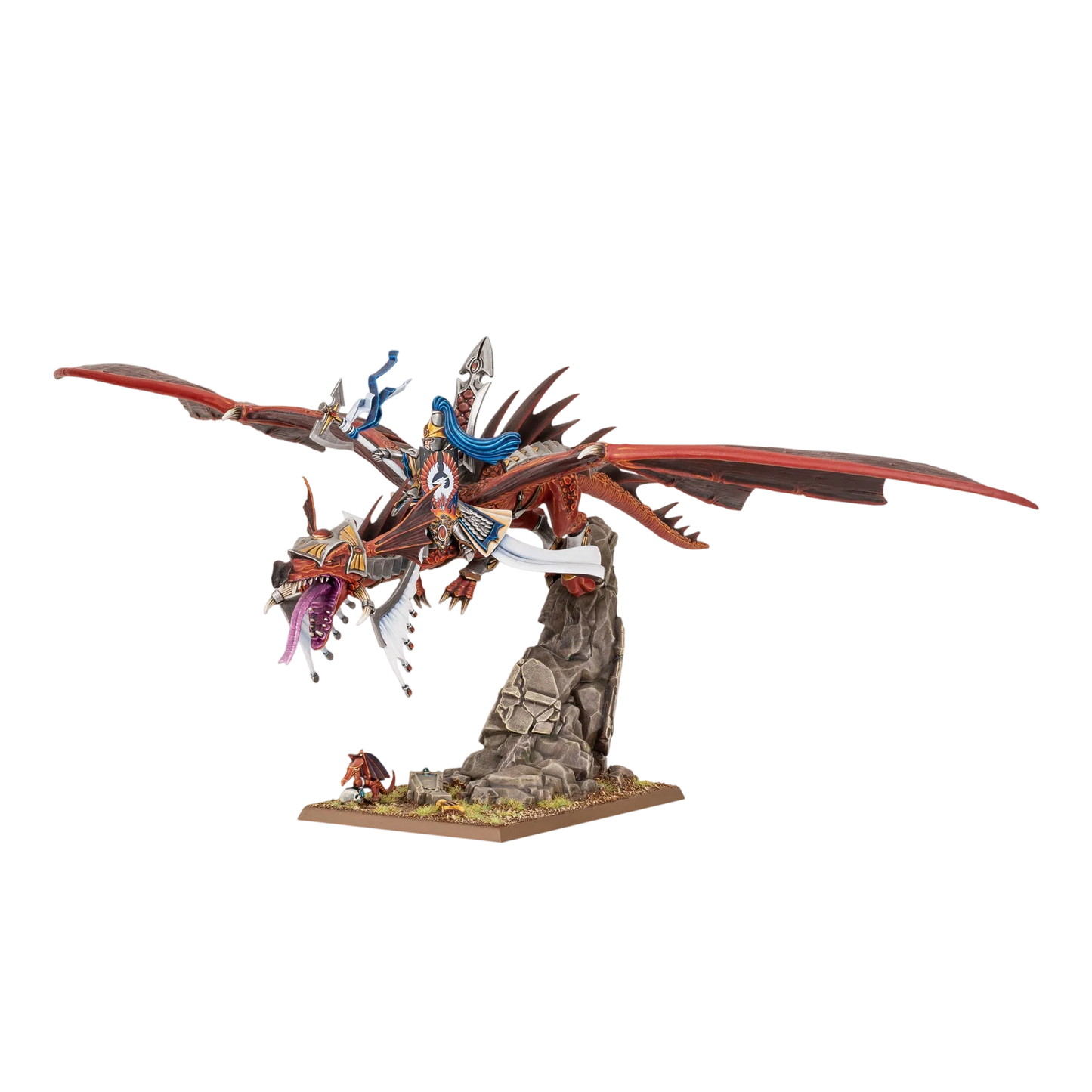 Lord on Dragon (Custom Painted) (Assembled)