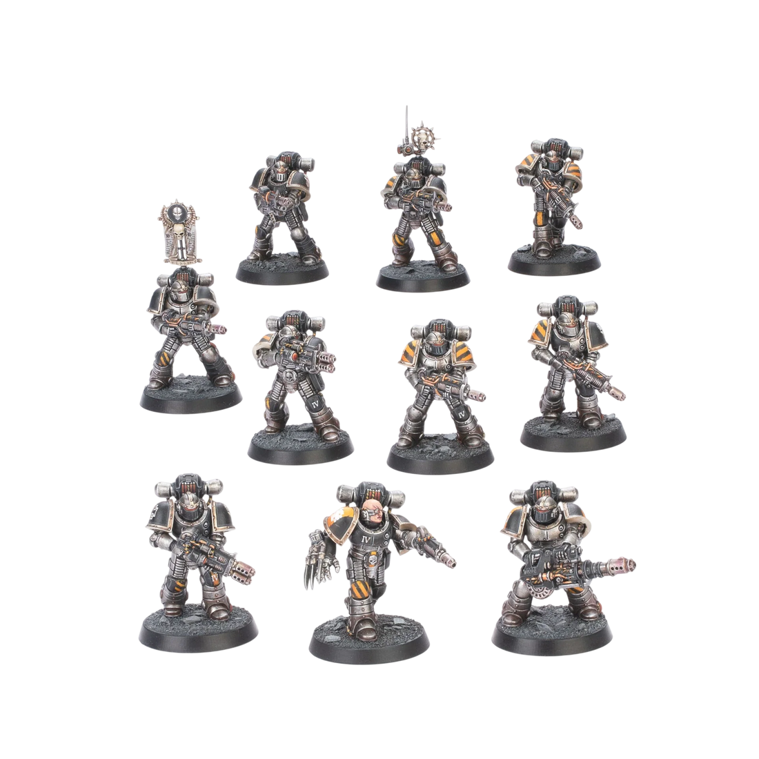 MKII Veteran Squad with Disintegrator Weapons (Custom Painted) (Assembled)