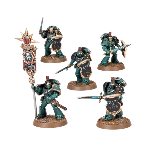 MKVI Legion Command Squad (Unpainted) (Assembled)