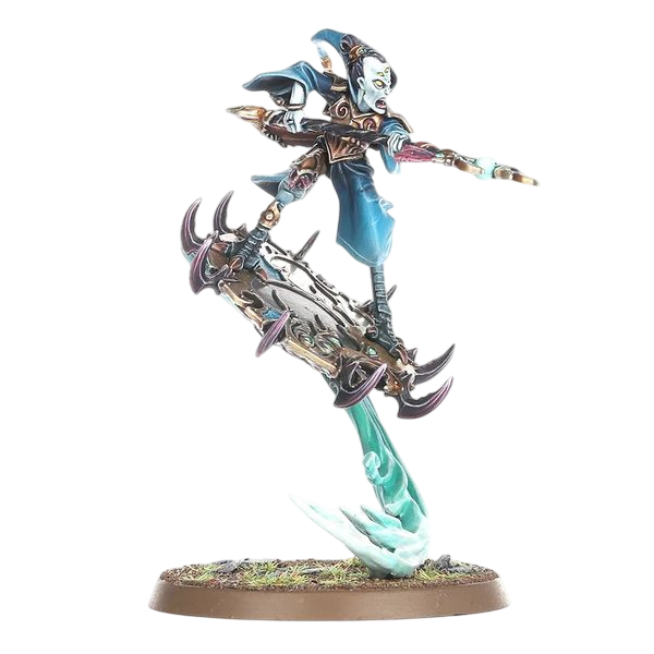Magister on Disc of Tzeentch (Unpainted) (Assembled)