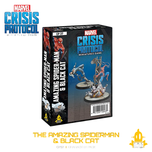 Marvel: Crisis Protocol - Amazing Spider-Man & Black Cat (Unpainted) (Assembled)