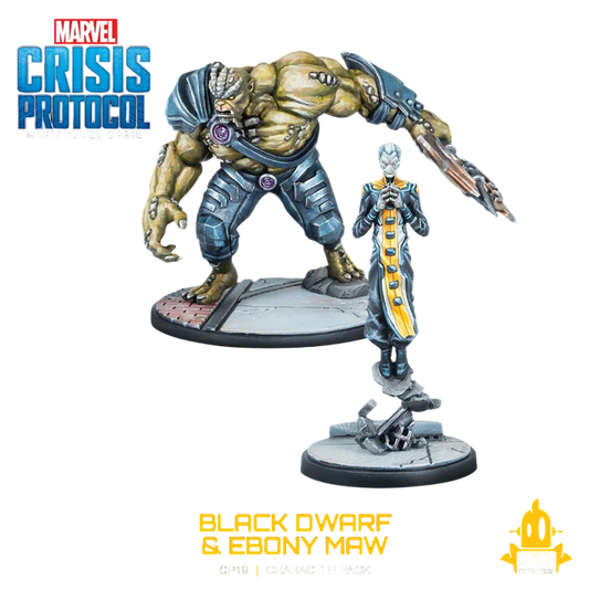 Marvel: Crisis Protocol - Black Dwarf & Ebony Maw (Custom Painted) (Assembled)