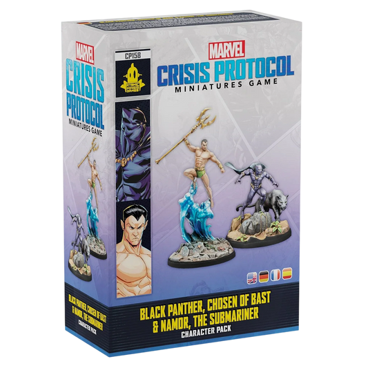 Marvel: Crisis Protocol - Black Panther, Chosen of Bast & Namor, the Sub-Mariner (Unpainted) (Assembled)