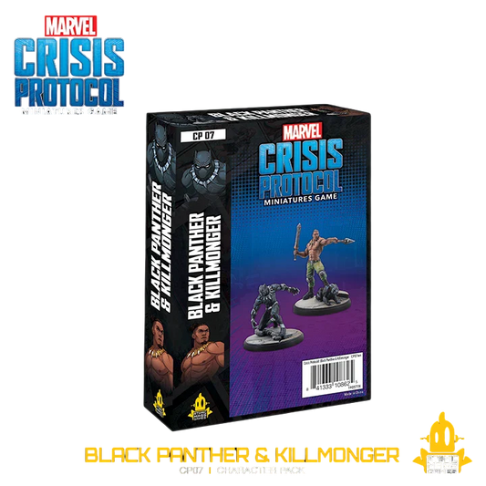Marvel: Crisis Protocol - Black Panther & Killmonger (Unpainted) (Assembled)