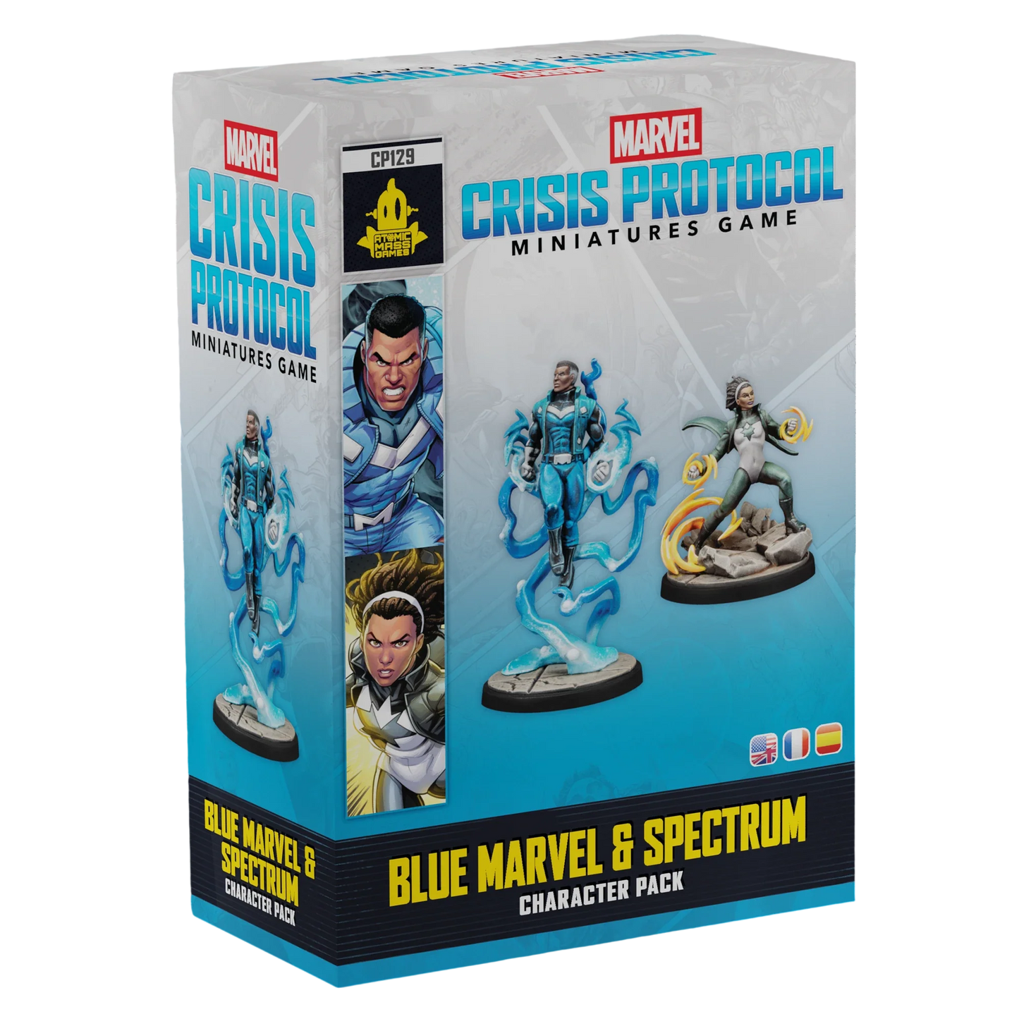 Marvel: Crisis Protocol - Blue Marvel & Spectrum (Unpainted) (Assembled)