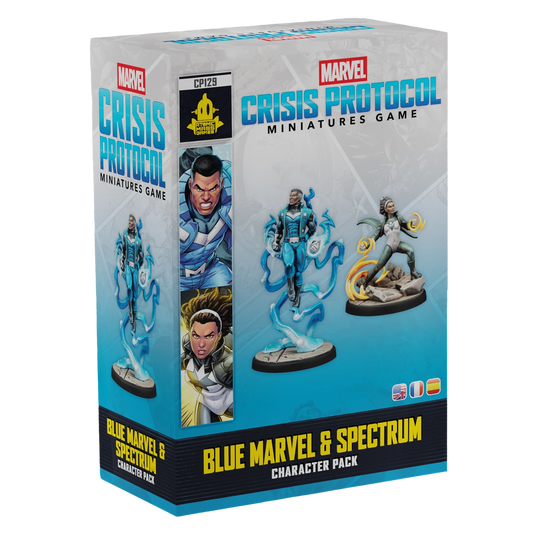 Marvel: Crisis Protocol - Blue Marvel & Spectrum (Unpainted) (Assembled)