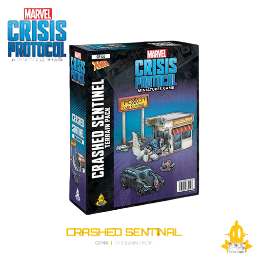 Marvel: Crisis Protocol - Crashed Sentinel Terrain Pack (Custom Painted) (Assembled)