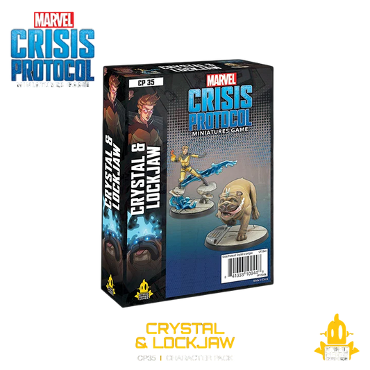 Marvel: Crisis Protocol - Crystal & Lockjaw (Custom Painted) (Assembled)