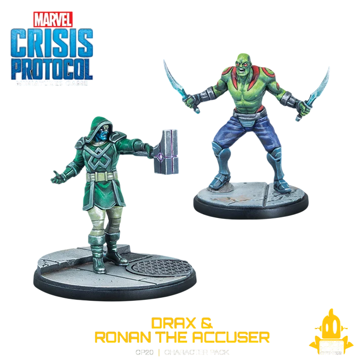Marvel: Crisis Protocol - Drax & Ronan the Accuser (Custom Painted) (Assembled)