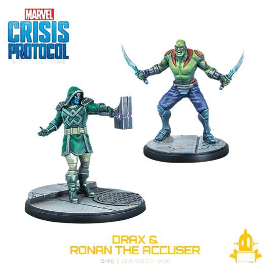 Marvel: Crisis Protocol - Drax & Ronan the Accuser (Custom Painted) (Assembled)