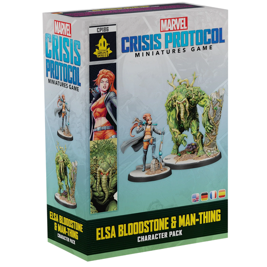 Marvel: Crisis Protocol - Elsa Bloodstone & Man-Thing (Custom Painted) (Assembled)