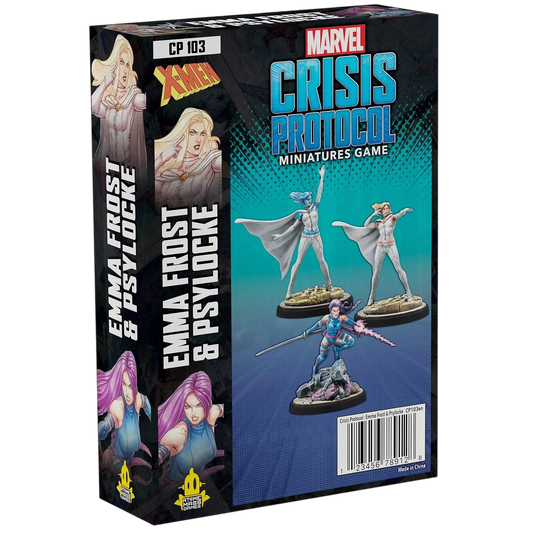 Marvel: Crisis Protocol - Emma Frost & Psylocke (Unpainted) (Assembled)