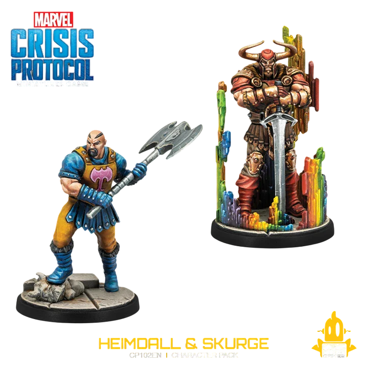 Marvel: Crisis Protocol - Heimdall & Skurge Character Pack (Unpainted) (Assembled)