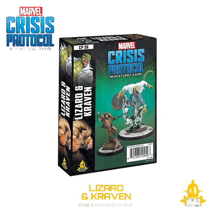 Marvel: Crisis Protocol - Lizard & Kraven (Custom Painted) (Assembled)
