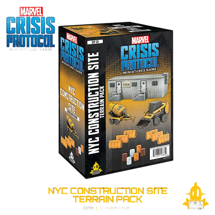 Marvel: Crisis Protocol - NYC Construction Site Terrain Pack (Unpainted) (Assembled)