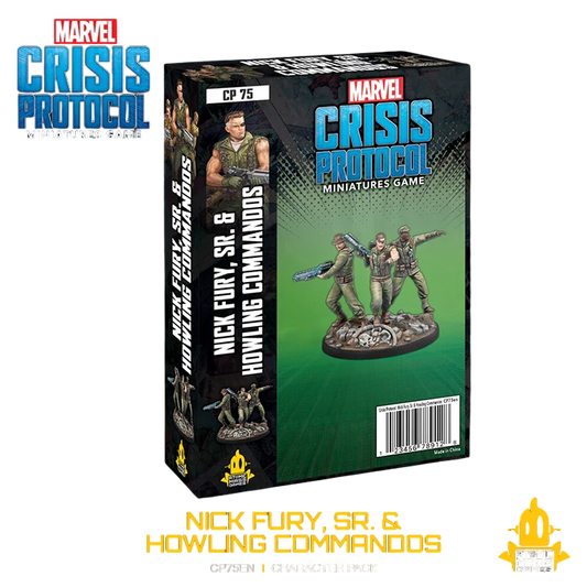 Marvel: Crisis Protocol - Nick Fury, Sr. & Howling Commandos (Unpainted) (Assembled)