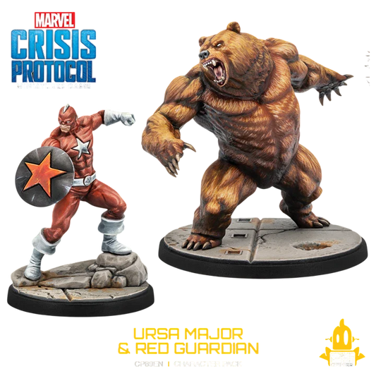 Marvel: Crisis Protocol - Red Guardian & Ursa Major (Unpainted) (Assembled)