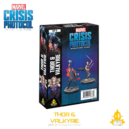 Marvel: Crisis Protocol - Thor & Valkyrie (Custom Painted) (Assembled)