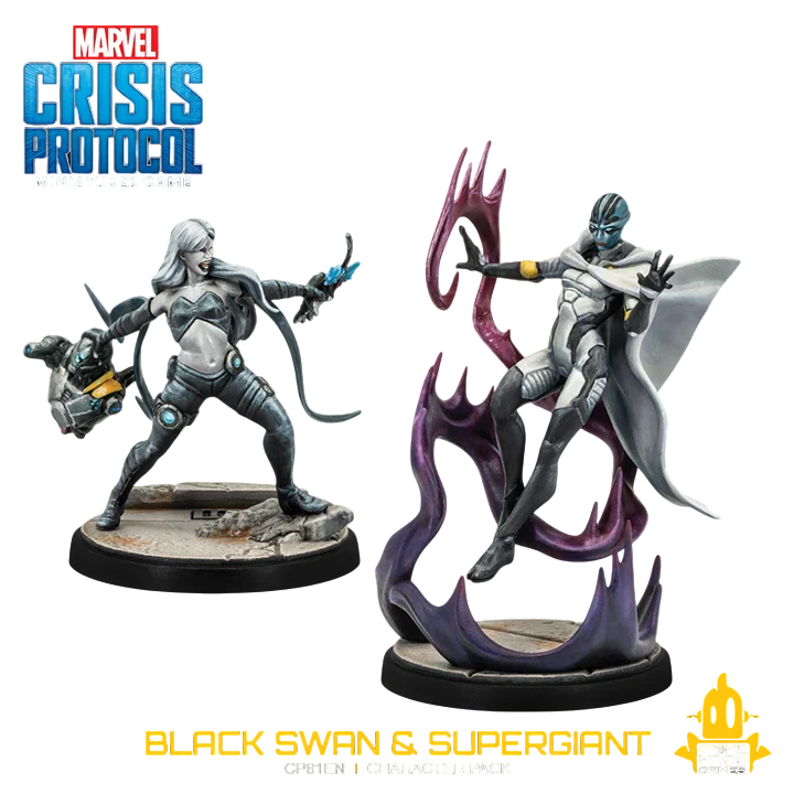 Marvel: Crisis Protocol Black Swan & Supergiant (Unpainted) (Assembled)