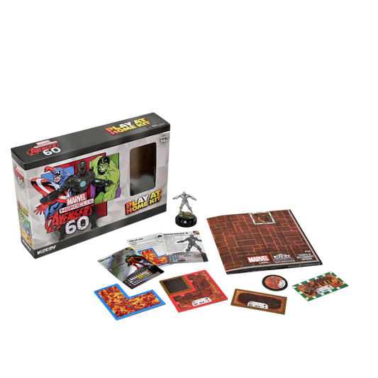 Marvel HeroClix: Avengers 60th Anniversary Play at Home Kit Iron Man (Custom Painted)
