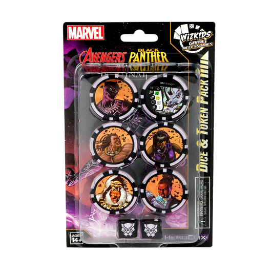 Marvel HeroClix: Avengers Black Panther and the Illuminati Dice & Token Pack (New in Box)