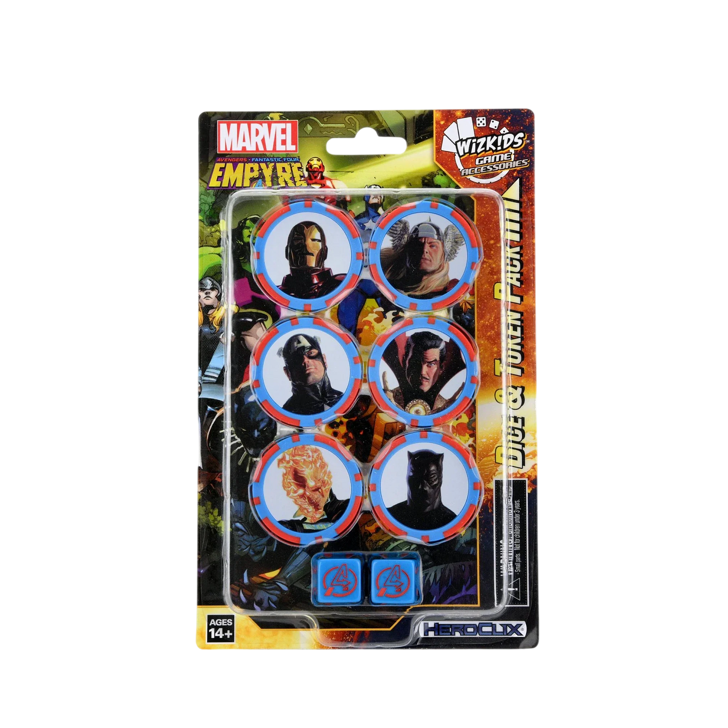 Marvel HeroClix: Avengers Fantastic Four Empyre Dice & Token Pack (Custom Painted) (Assembled)
